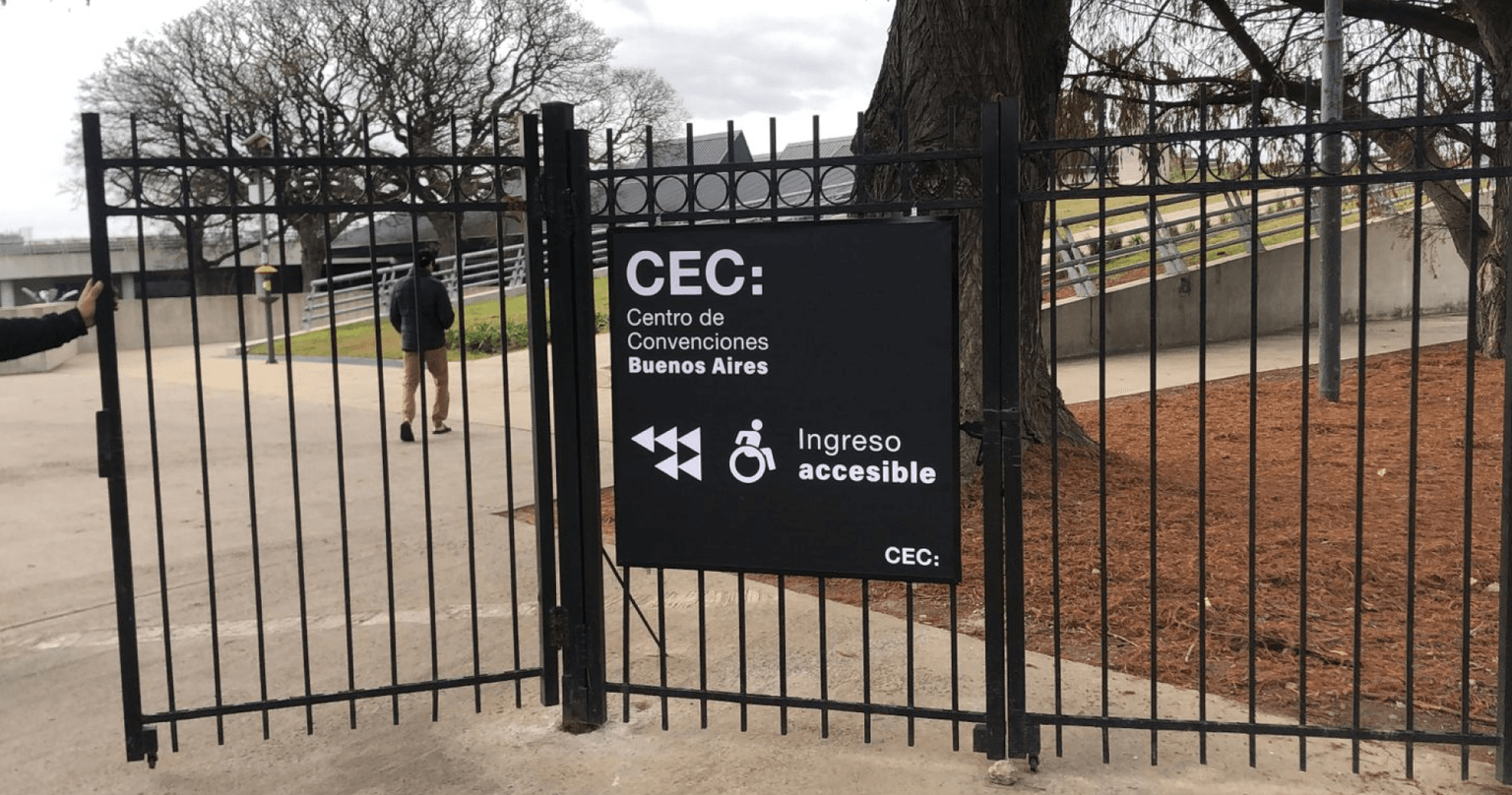 Convention center signage