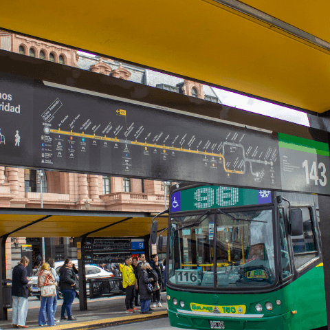 Bus terminal information