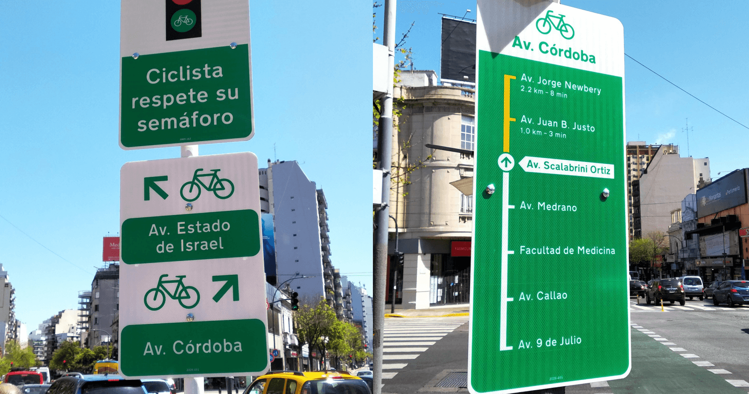 Bikeway signage