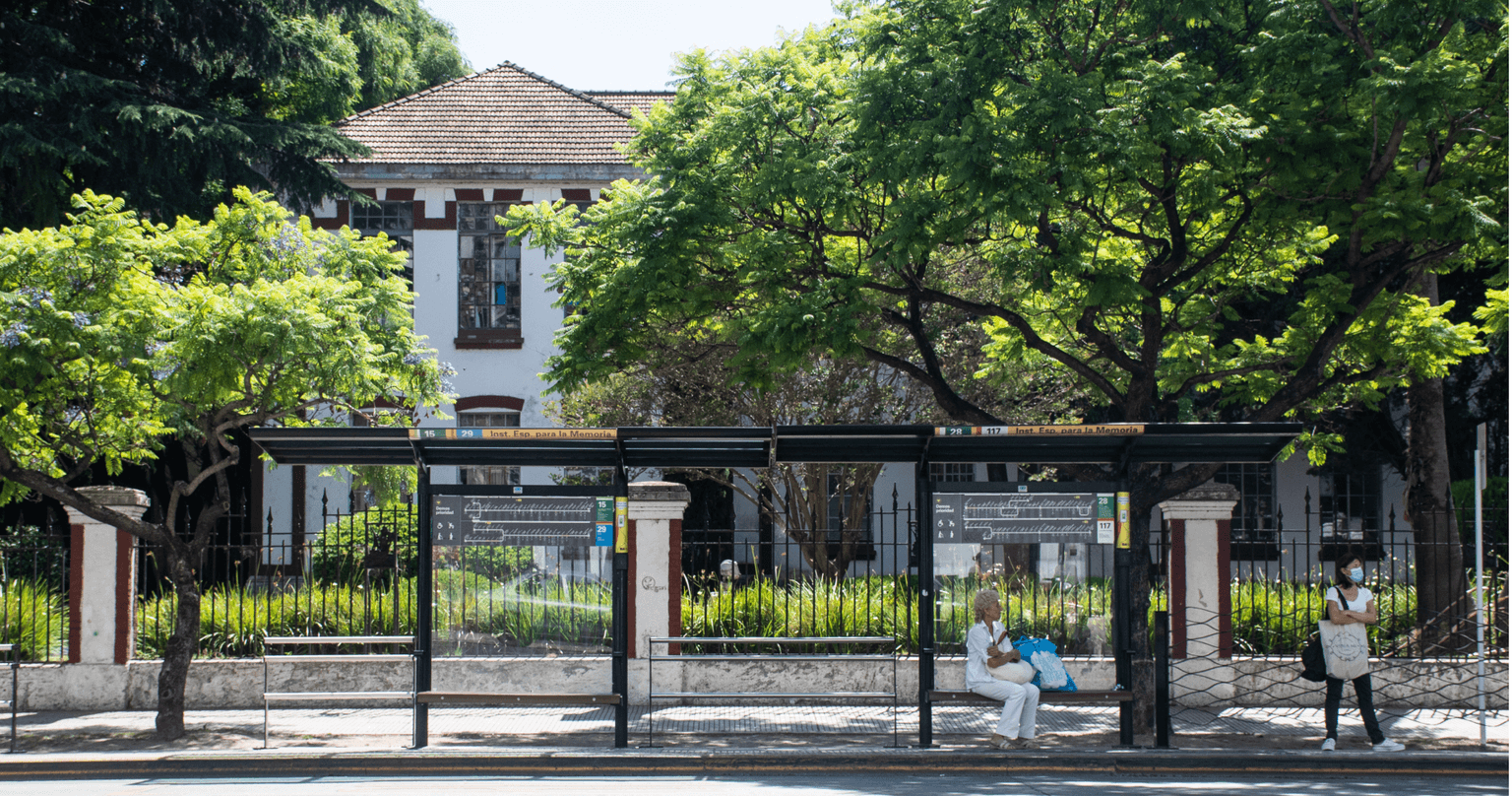 Bus shelter diagrams & infographics