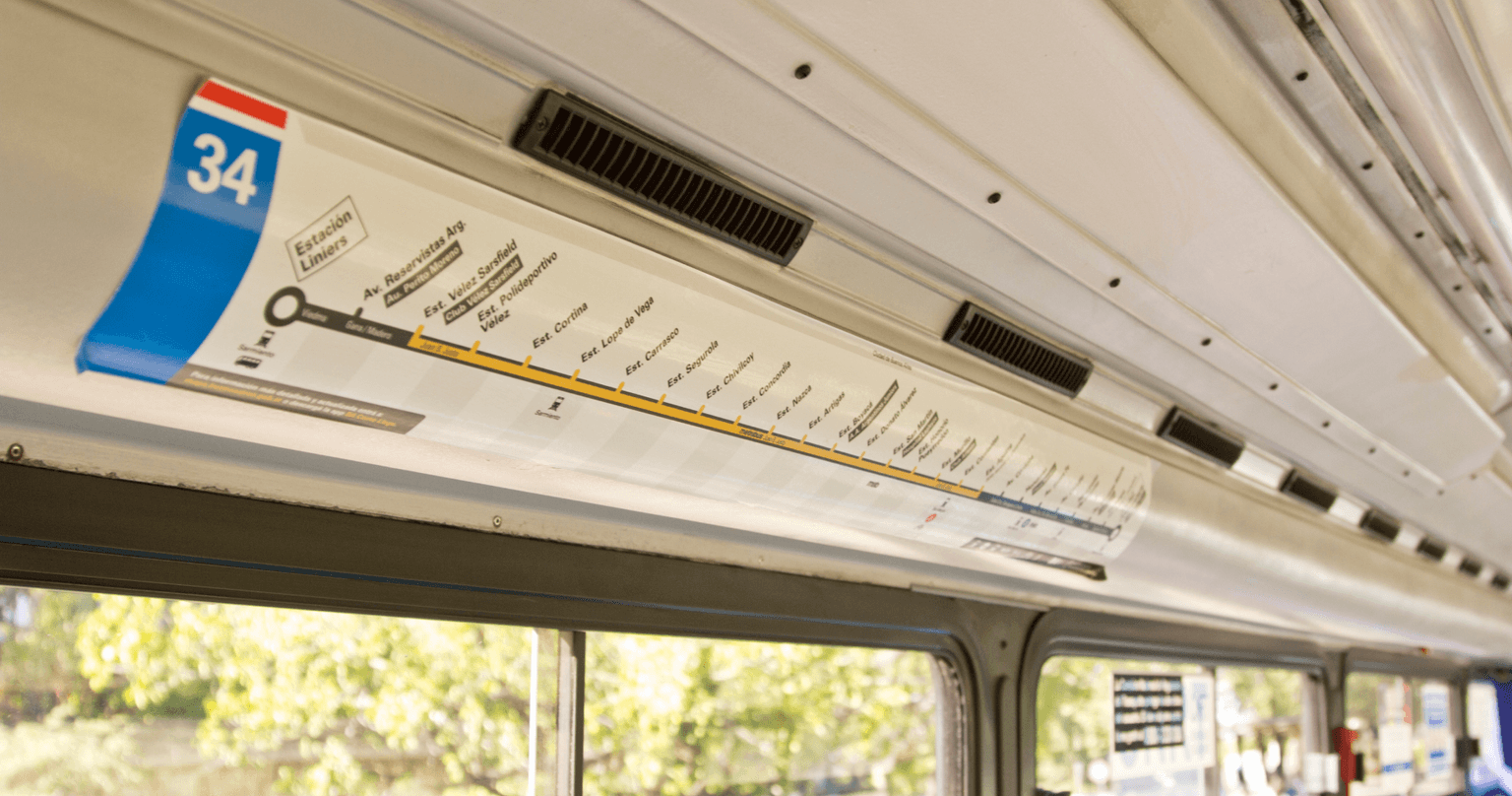 Bus route infographics & diagrams