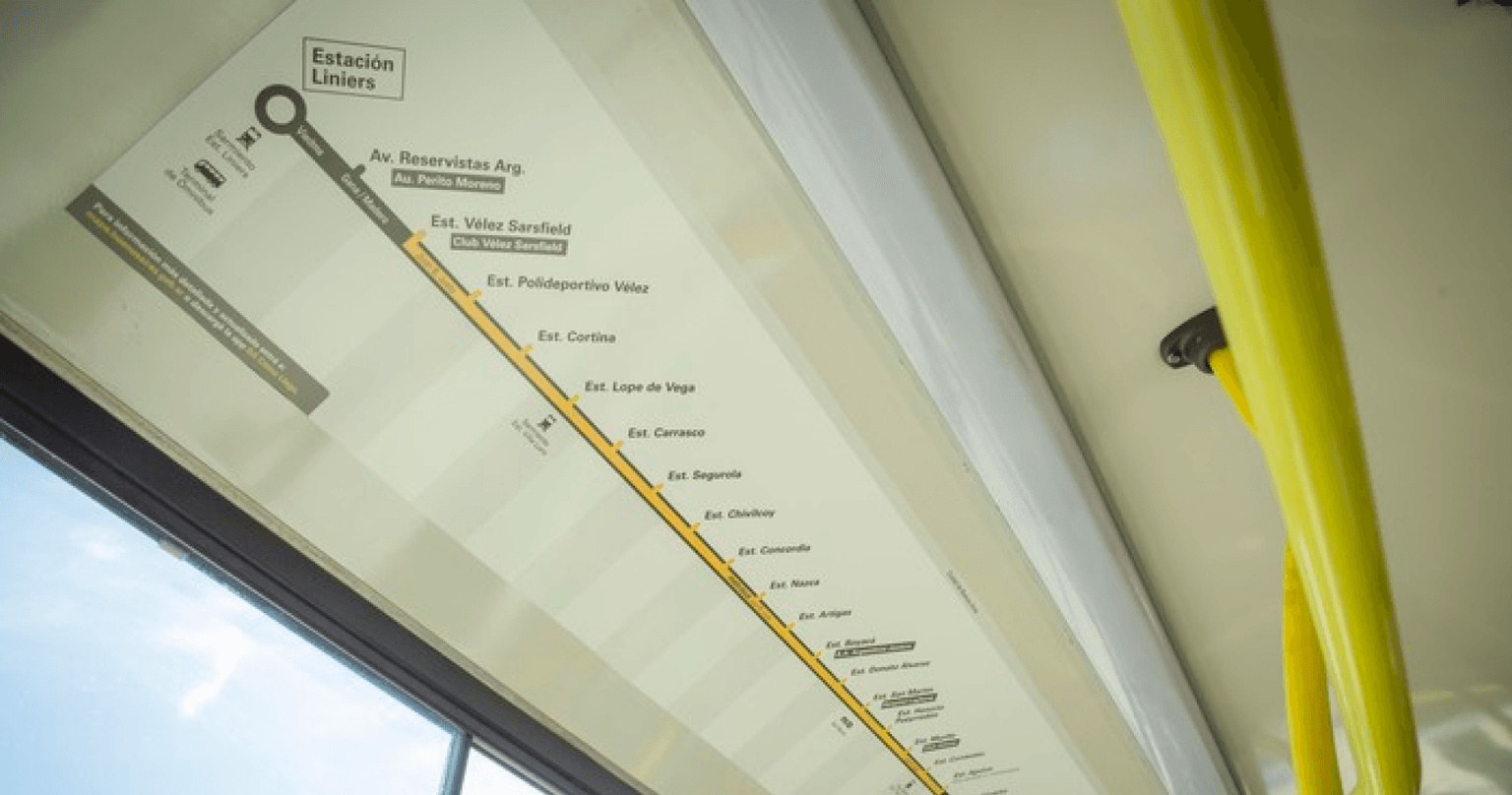 Bus route infographics & diagrams