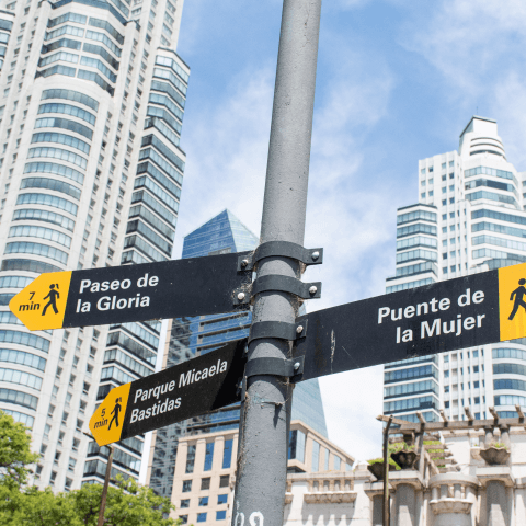 Pedestrian signage