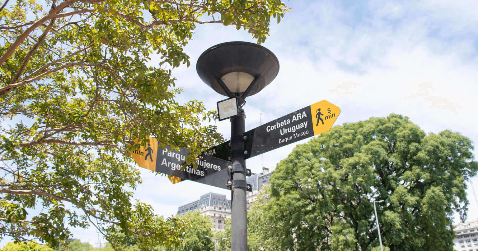 Pedestrian signage