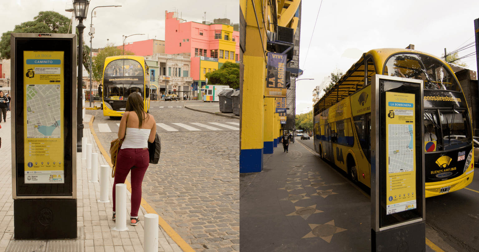 Touristic bus information system