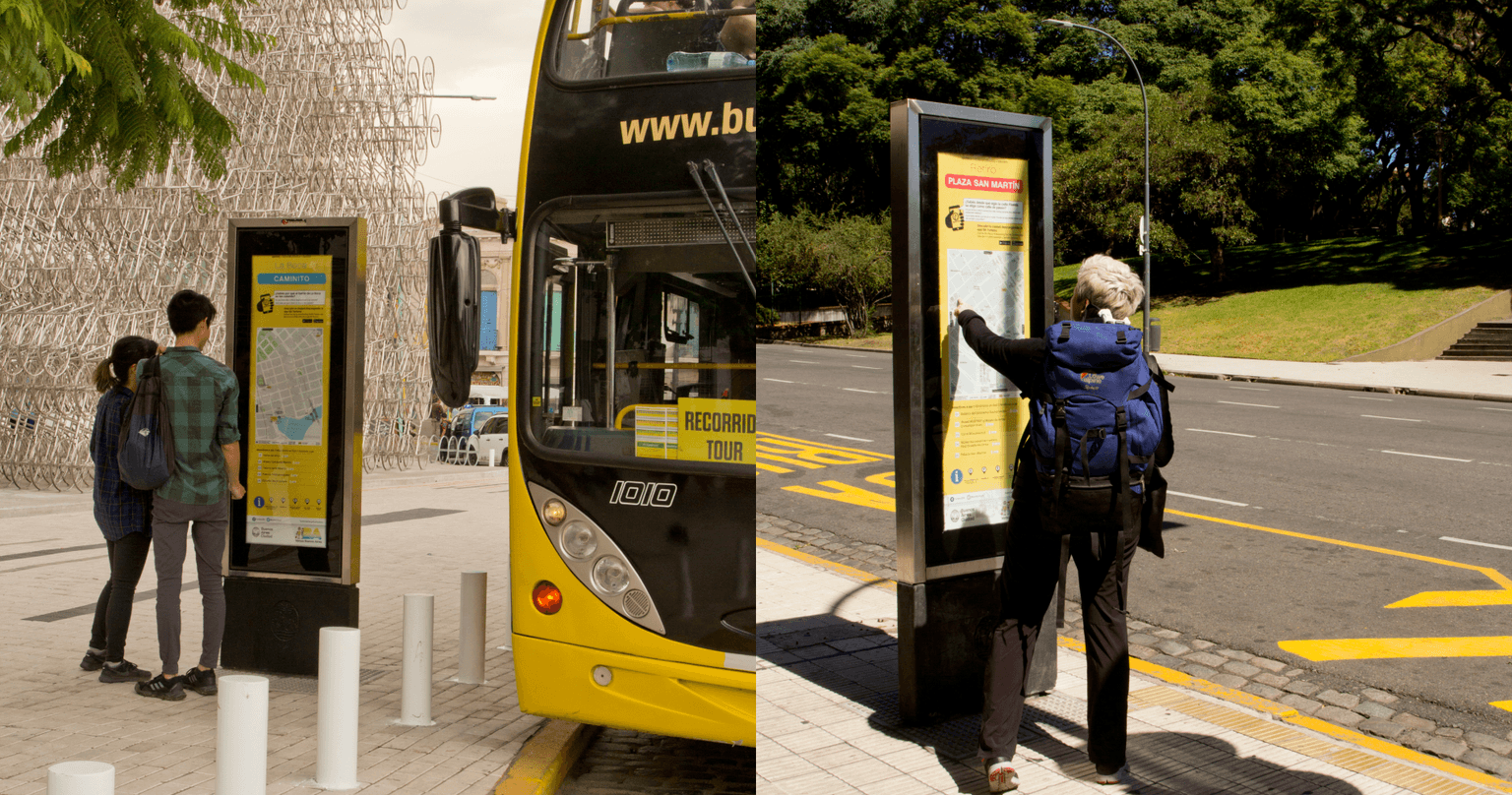 Touristic bus information system