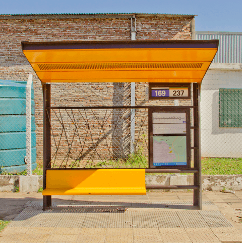 Bus shelter information system