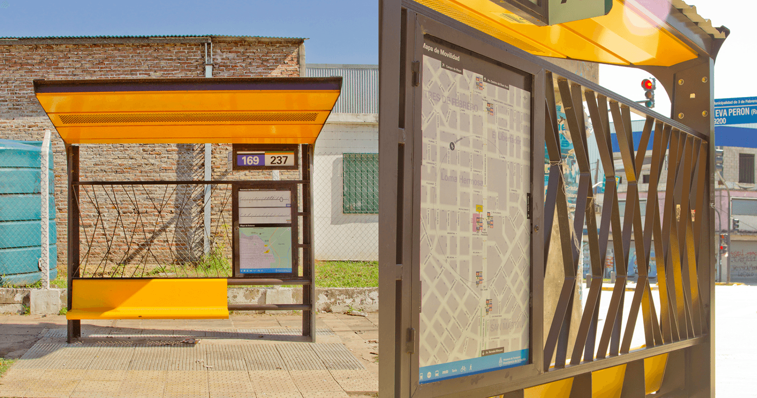 Bus shelter information system