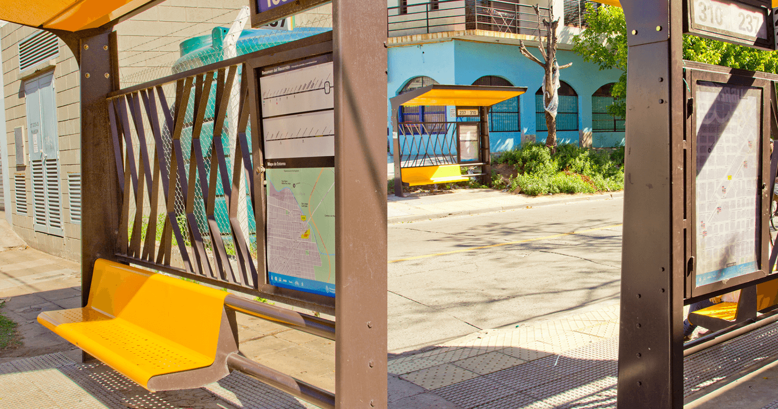 Bus shelter information system